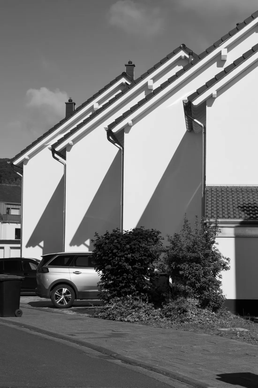 Architekturdetail eines Wohnhauses